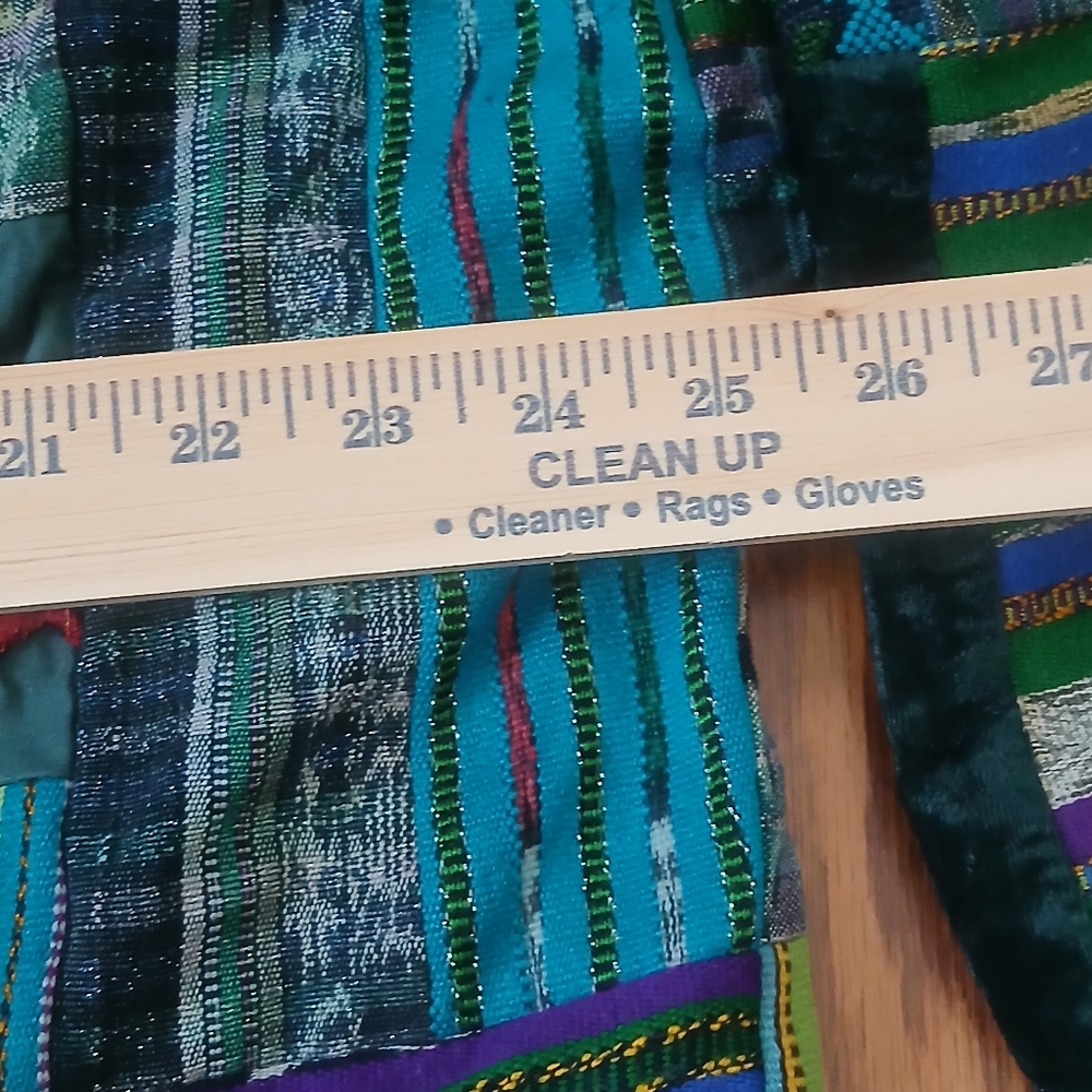 Women’s 2X Boho Patchwork Kimono Jacket Oversized… - image 6